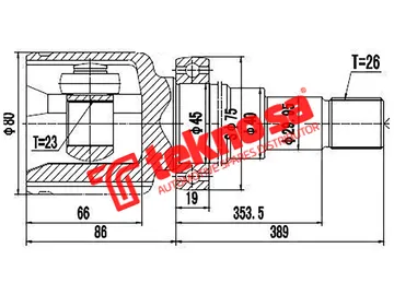 Main image of Inner Cv Joint - FD8627
