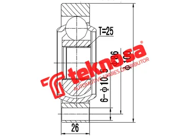 Main image of Inner Cv Joint - ME4002