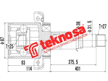 Main image of Inner Cv Joint - ME4005