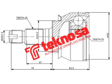 Main image of Outer Cv Joint - AU5710