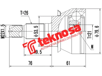 Main image of Outer Cv Joint - AU5711