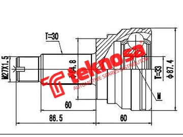 Main image of Outer Cv Joint - BM3003