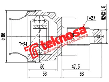 Main image of Outer Cv Joint - BM7003